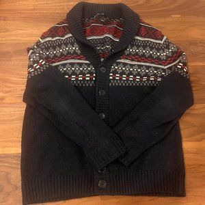 Grandpa Style Vintage Cardigan, Size XL, Slim Fit